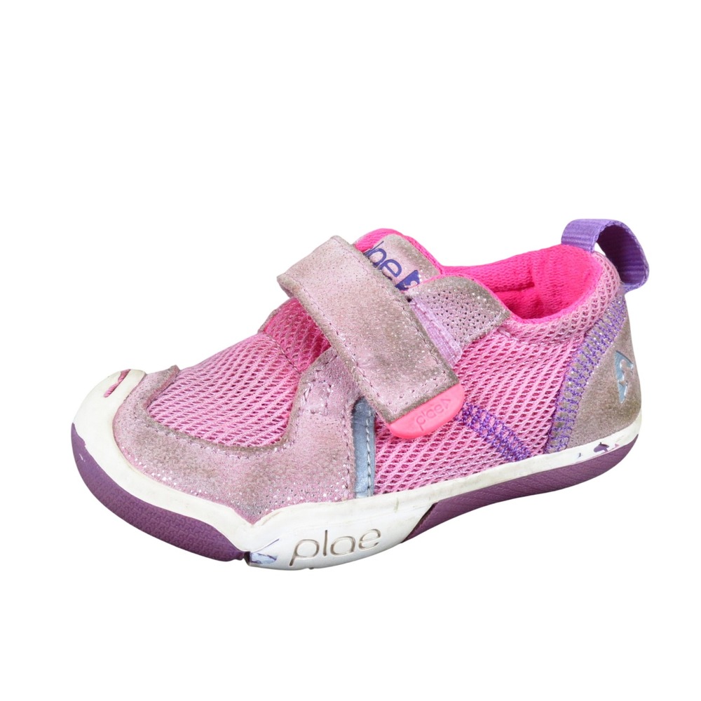Plae Ty Girls Sneaker Size 6 Toddler Active Play Pink Mesh Suede‎ 102022-651